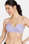 Zivame Beautiful Basics Padded Non Wired 3/4Th Coverage Backless Bra - Violet Tulip — thumbnail 3
